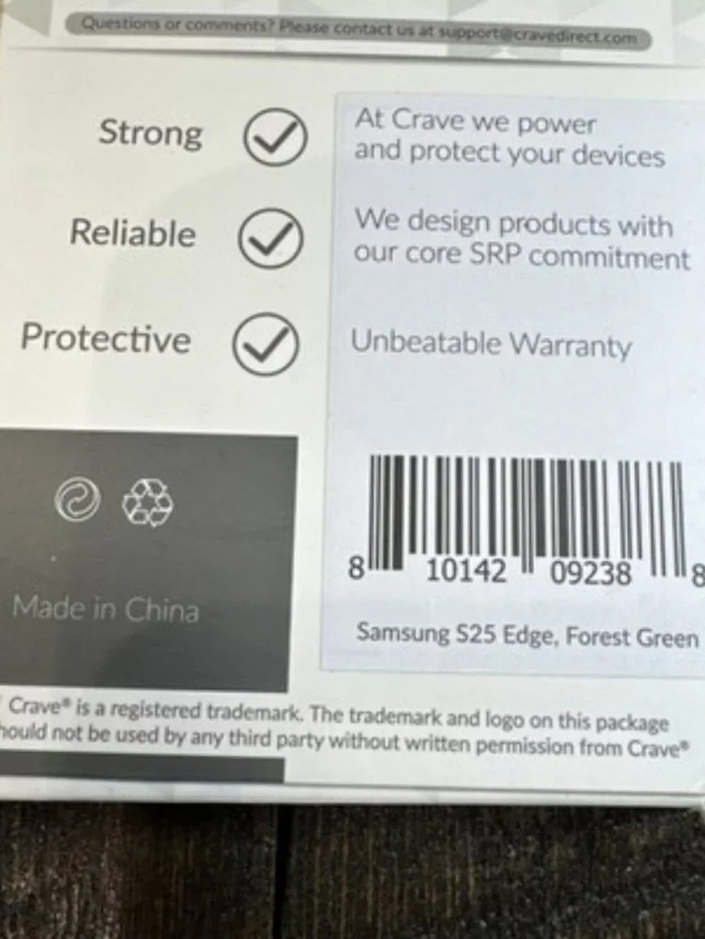 Crave Dual Guard Protection Samsung S25 Edge Case Forest Green Shock Resistant